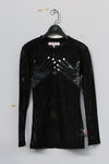 Walter van Beirendonck hand grid top AW22-23 8033 black